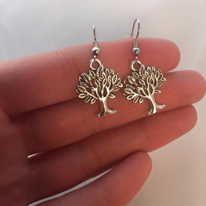 Silver Tree of Life Earrings Hypoallergenic Hooks!